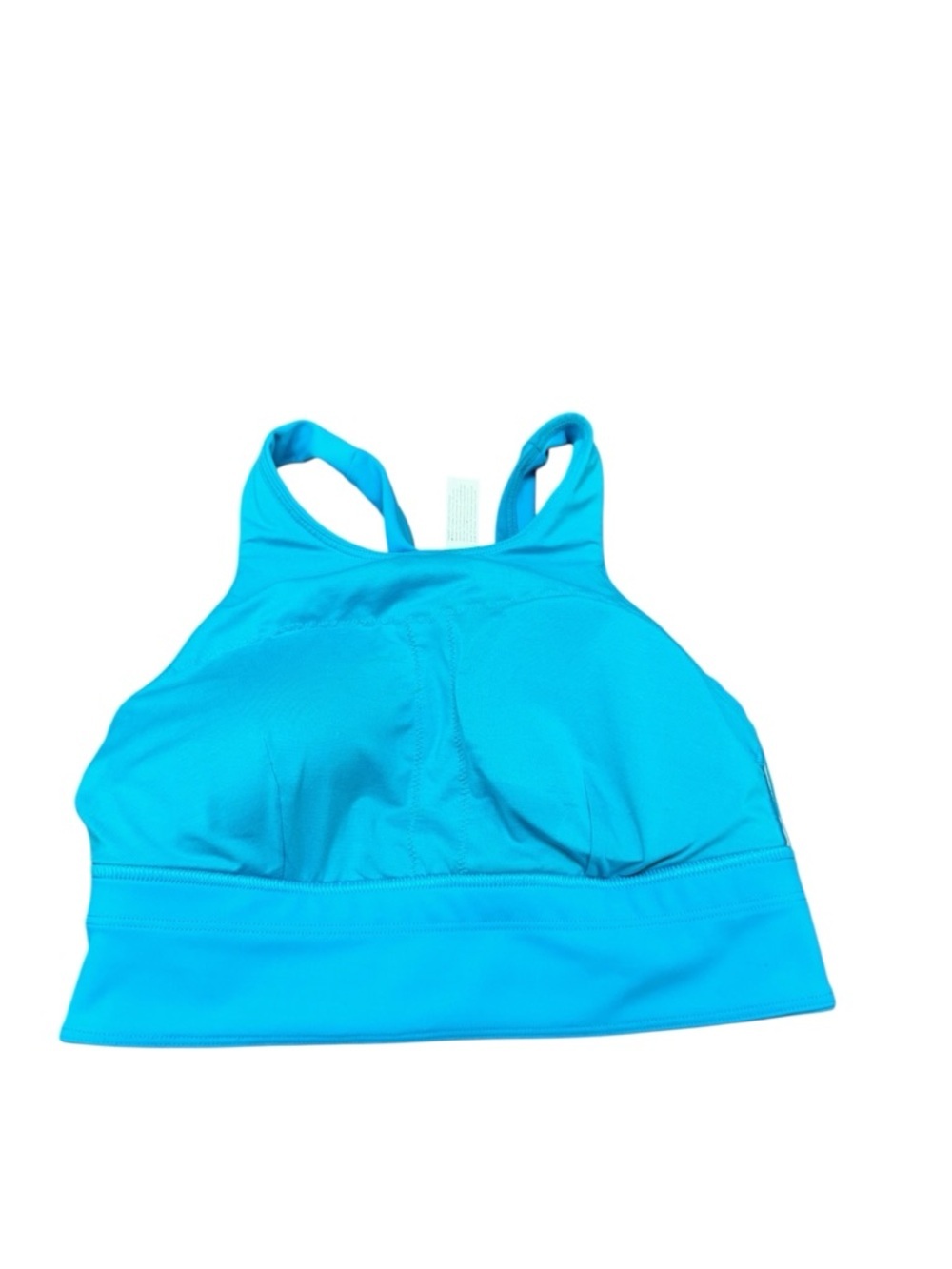 lululemon athletica High-Neck Racerback Sports Bra - Turquoise Blue - Picture 2 of 5